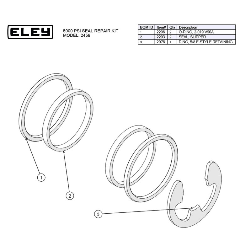 High Pressure Swivel Repair Kit - Image 2
