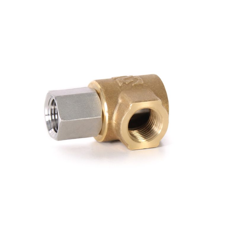 High Pressure Hose Reel Swivel, 1/2"F x 1/2"F, 90??