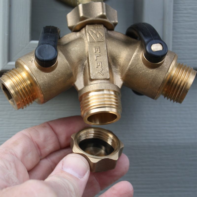 3/4" Brass Garden Hose Cap - Image 4